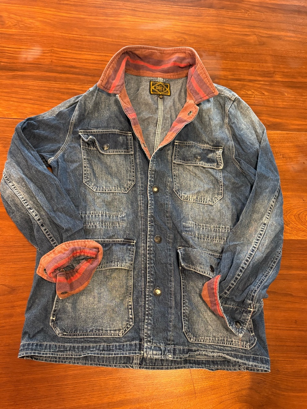Obey Denim Chore Coat "Hague" Vintage Indigo S